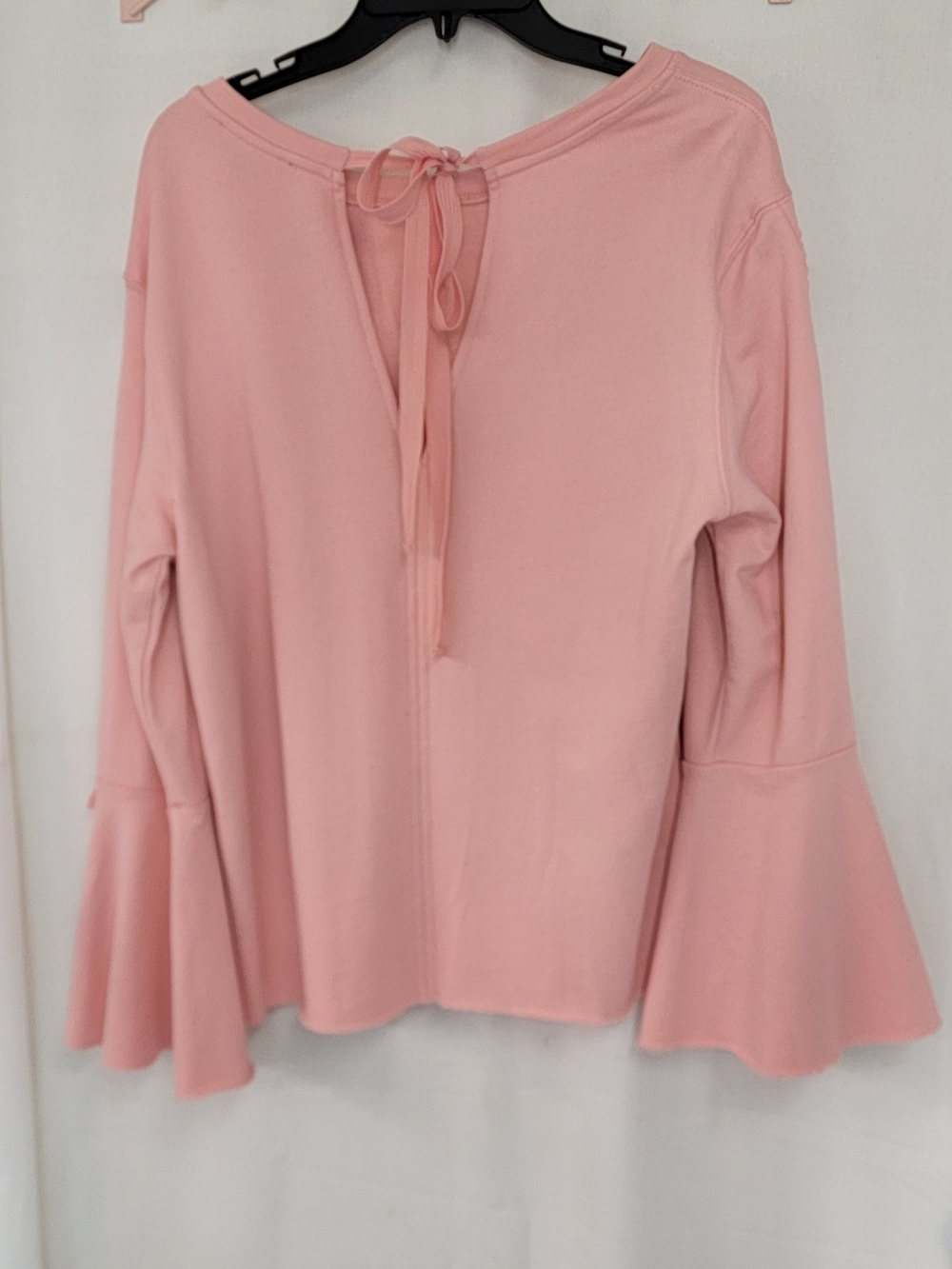 Sanctuary Pink Bell Sleeve Tie-Back Top